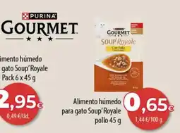 SPAR Lanzarote purina gourmet alimento húmedo para gato soup' royale oferta