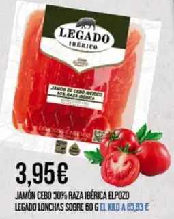 Claudio Legado jamón cebó 50% raza ibérica oferta