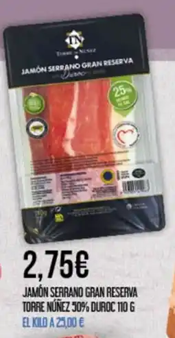 Claudio Torre Núñez jamón serrano gran reserva oferta
