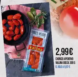 Claudio Vallina chorizo aperitivo oferta