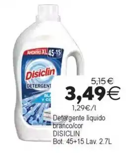 Supermercados Aquí Disiclin detergente liquido blanco/cor oferta