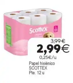 Supermercados Aquí Scottex papel hixiènico oferta