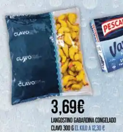 Claudio Clavo langostino gabardina congelado oferta