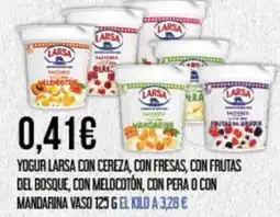 Claudio Yogur Larsa con cereza, con fresas, con frutas del bosque, con melocotón, con pera o con mandarina oferta
