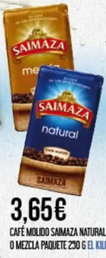 Claudio Saimaza café molido natural o mezla paquete oferta