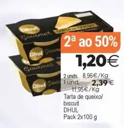 Supermercados Aquí Dhul tarta de queso/ biscuit oferta