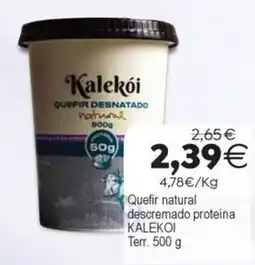 Supermercados Aquí Kalekoi quefir desnatado natural oferta