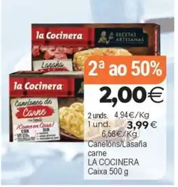 Supermercados Aquí la Cocinera Canelones/Lasaña carne oferta