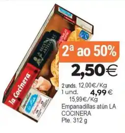 Supermercados Aquí la cocinera empanadillas atún oferta