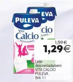 Supermercados Aquí Puleva leite descremada/semi vita calcio oferta