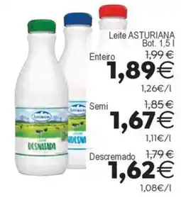 Supermercados Aquí Leite Asturiana oferta
