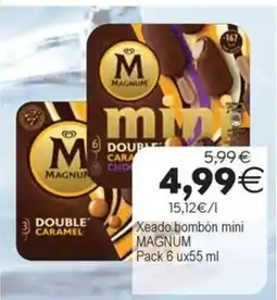 Supermercados Aquí Magnum bombón mini oferta