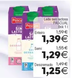 Supermercados Aquí Pascual leche sin lactosa oferta