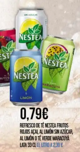 Claudio Nestea refresco de té frutos rojos açaí, al limón sin azúcar, al limón o té verde maracuyá oferta