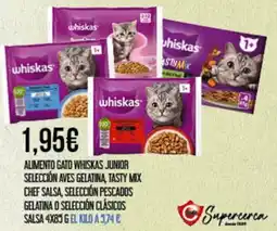 Claudio whiskas alimento gato junior oferta