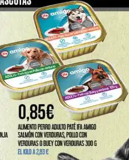 Claudio ifa amigo alimento perro adulto paté oferta