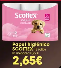 Claudio Scottex papel higiénico oferta
