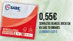 Claudio ifa sabe servilletas oferta