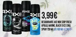 Claudio axe desodorante non stop fresh oferta