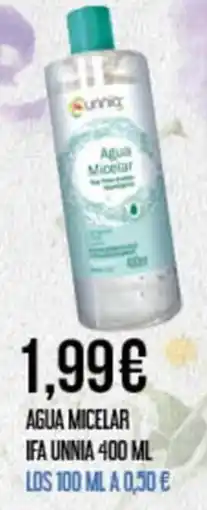 Claudio Ifa unnia agua micelar oferta