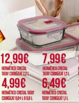 Claudio hermético cristal tatay cookgeat oferta