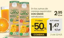 Eroski don simon zumos de naranja exprimidos oferta