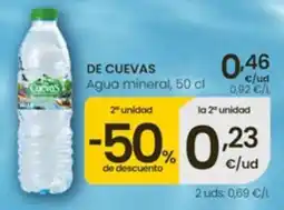 Eroski De Cuevas agua mineral oferta