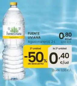 Eroski Fuenteliviana agua mineral oferta