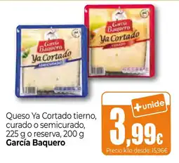 Unide Market García Baquero Queso Ya Cortado oferta