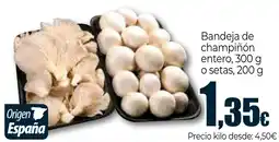 Unide Market Bandeja de champiñón entero o setas oferta