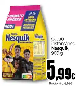 Unide Market Nesquik cacao instantáneo oferta