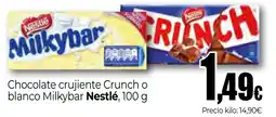 Unide Market Nestlé chocolate crujiente crunch o blanco milkybar oferta