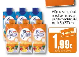 Unide Market Bifrutas tropical, mediterráneo o pacífico Pascual oferta