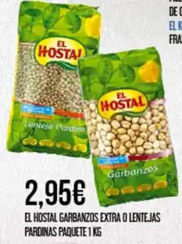 Claudio El Hostal garbanzos extra o lentejas pardinas oferta