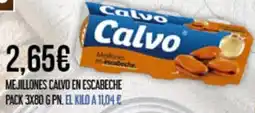 Claudio Calvo mejillones en escabeche oferta