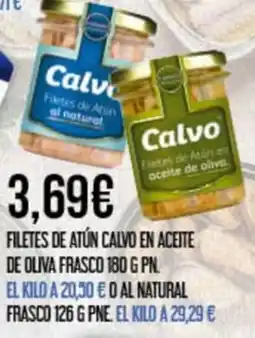 Claudio Calvo filetes de atún en aceite de oliva oferta