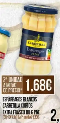 Claudio Carretilla espárragos blancos cortos extra oferta