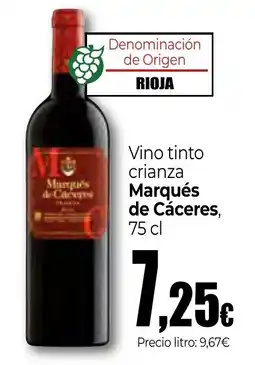 Unide Market Marqués de Cáceres vino tinto crianza oferta