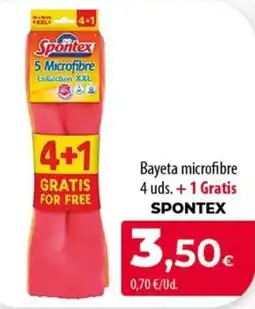 SPAR Lanzarote Spontex bayeta microfibre oferta