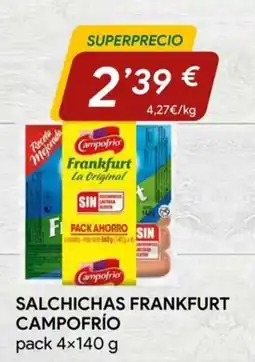 Minymas Campofrío salchichas frankfurt oferta