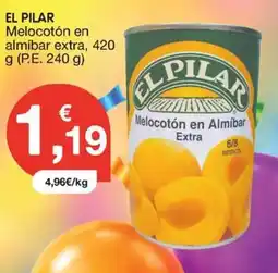 CashDiplo El Pilar melocotón en almíbar extra oferta