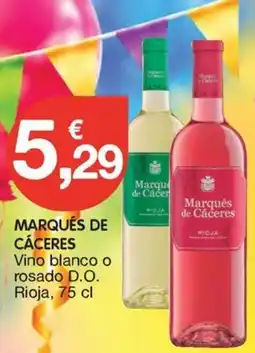 CashDiplo Marqués de Cáceres vino blanco o rosado oferta