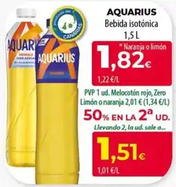 SPAR Lanzarote Aquarius bebida isotónica oferta