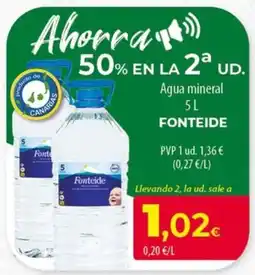 SPAR Lanzarote Fonteide agua mineral oferta