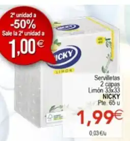 SPAR Nicky servilletas oferta