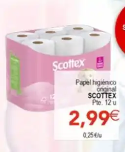 SPAR Scottex papel higiénico original oferta