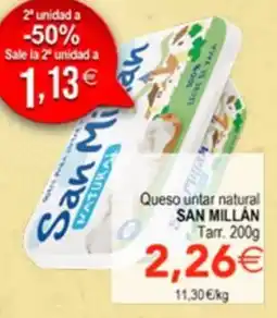 SPAR San Millán queso untar natural oferta