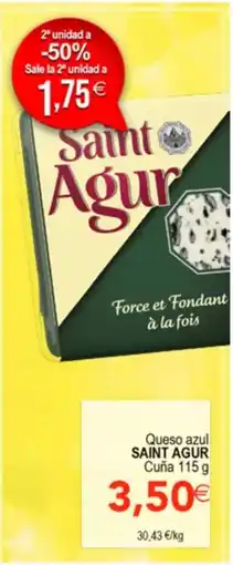 SPAR Saint Agur Queso azul oferta