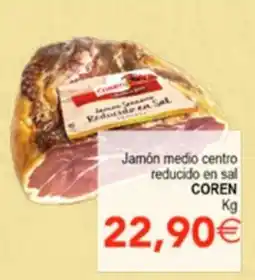 SPAR Coren jamón medio centro reducido en sal oferta