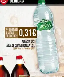 Claudio Cuevas agua sin gas agua de cuevas oferta